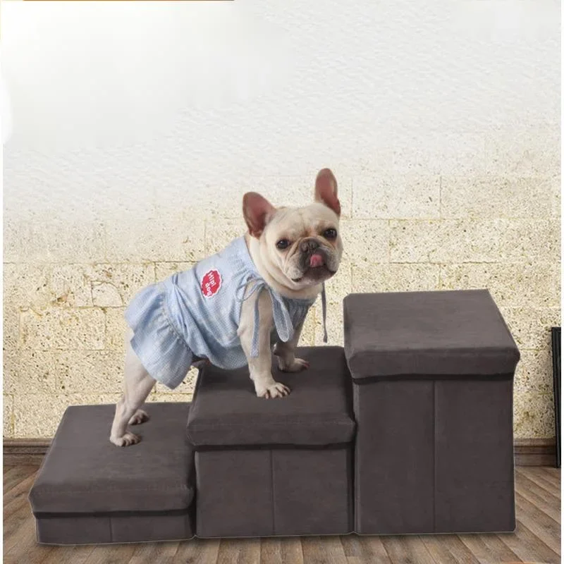 Folding Stool for Disabled and Elderly Dog Staircase, Bedside Sofa, Climbing Stairs, Comfortable and Breathable, Pet Ladder