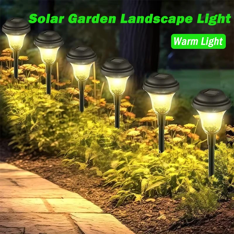 LED Waterproof Solar lamp Outdoor Solar Garden Lantern Pathway Lights Landscape Light For Lawn Patio Yard Walkway Decoration