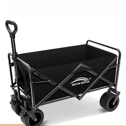 Camping car outdoor foldable cart oversized camping car picnic car trailer camping handle stall small cart