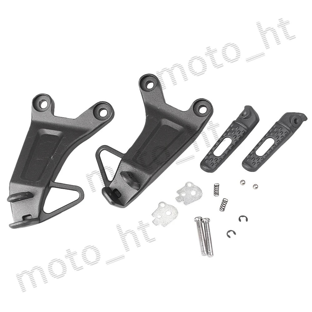 Motorcycle Passenger Rear Foot Pegs Footrest Brackets For Honda CBR600RR F5 2003 2004 CBR 600RR Aluminum Alloy Black