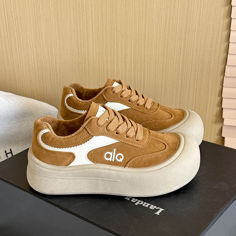 

Зимняя женская обувь, двойные хлопковые туфли с флисовой подкладкой, теплые повседневные спортивные кроссовки на толстой подошве, женские тренировочные кроссовки в немецком стиле