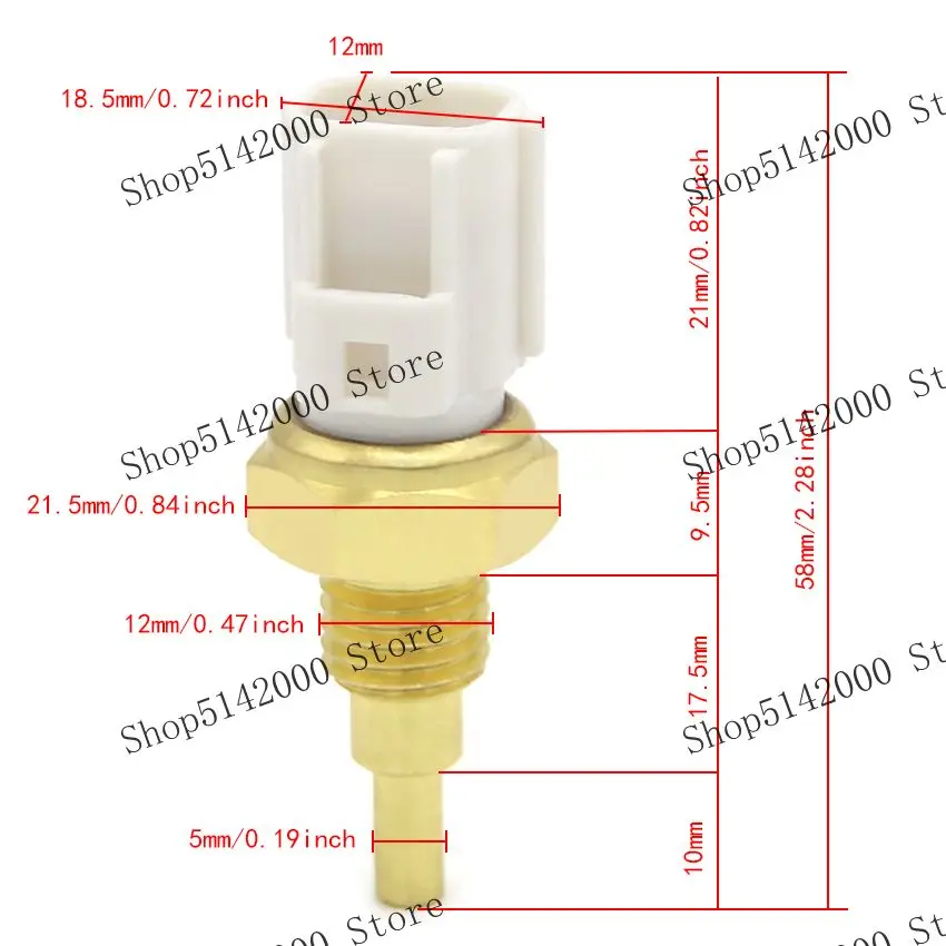 Motorcycle Coolant Radiator Temperature Sensor For Arctic Cat AC 500 Sno Pro Crossfire 500 EFI F5 LXR M5 Sabercat LX    3007-214