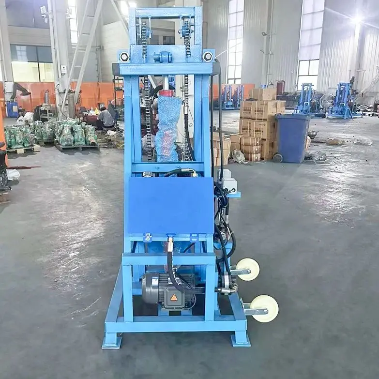 Customized Portable Electric Water Well Drilling Rig Hydraulic System 150m Deep Mini Drill For Home And Garden