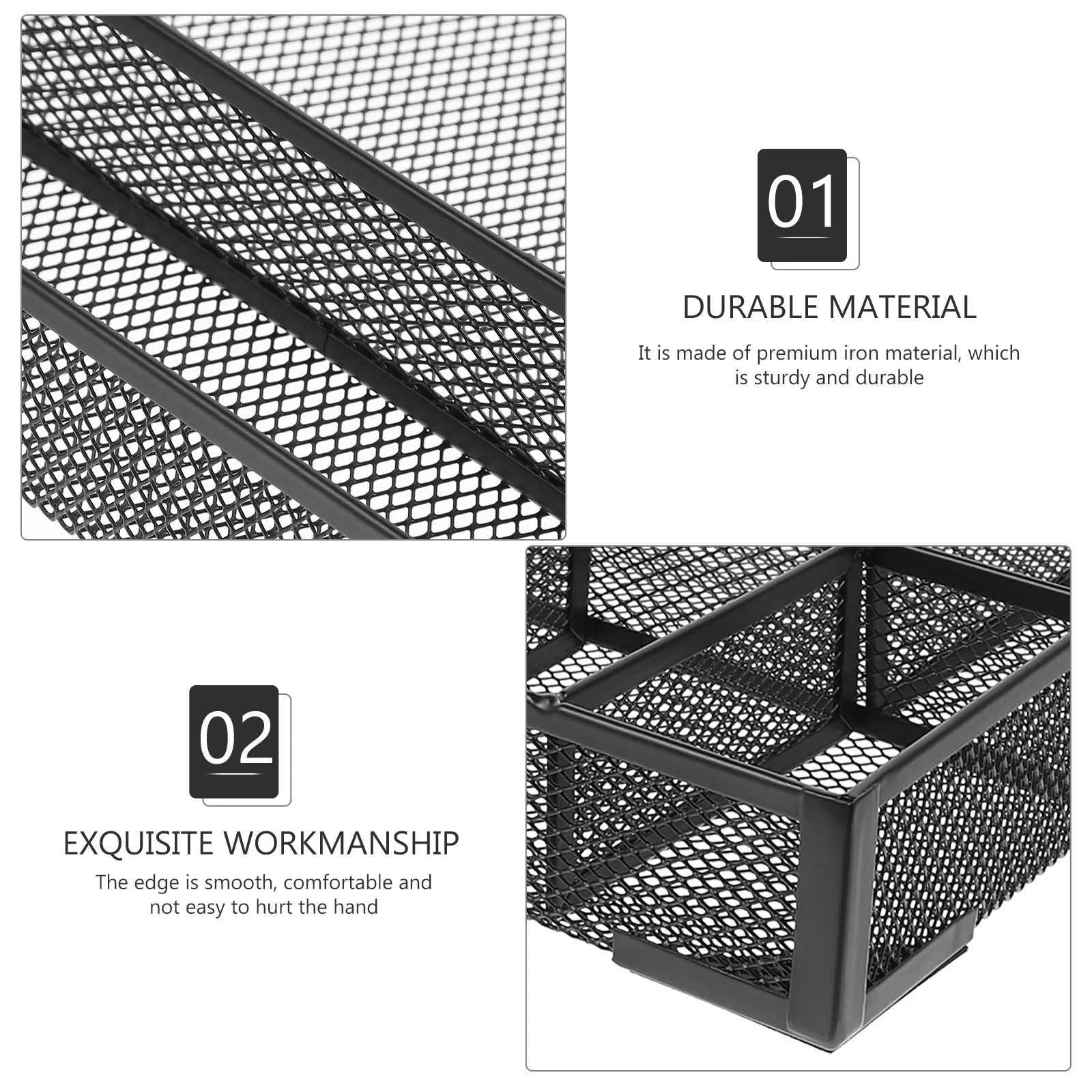 صينية تخزين الملفات، منظم سطح المكتب من نوع درج سعة كبيرة للمنزل والمكتب والحمام، تخزين المكياج البلاستيكي #6