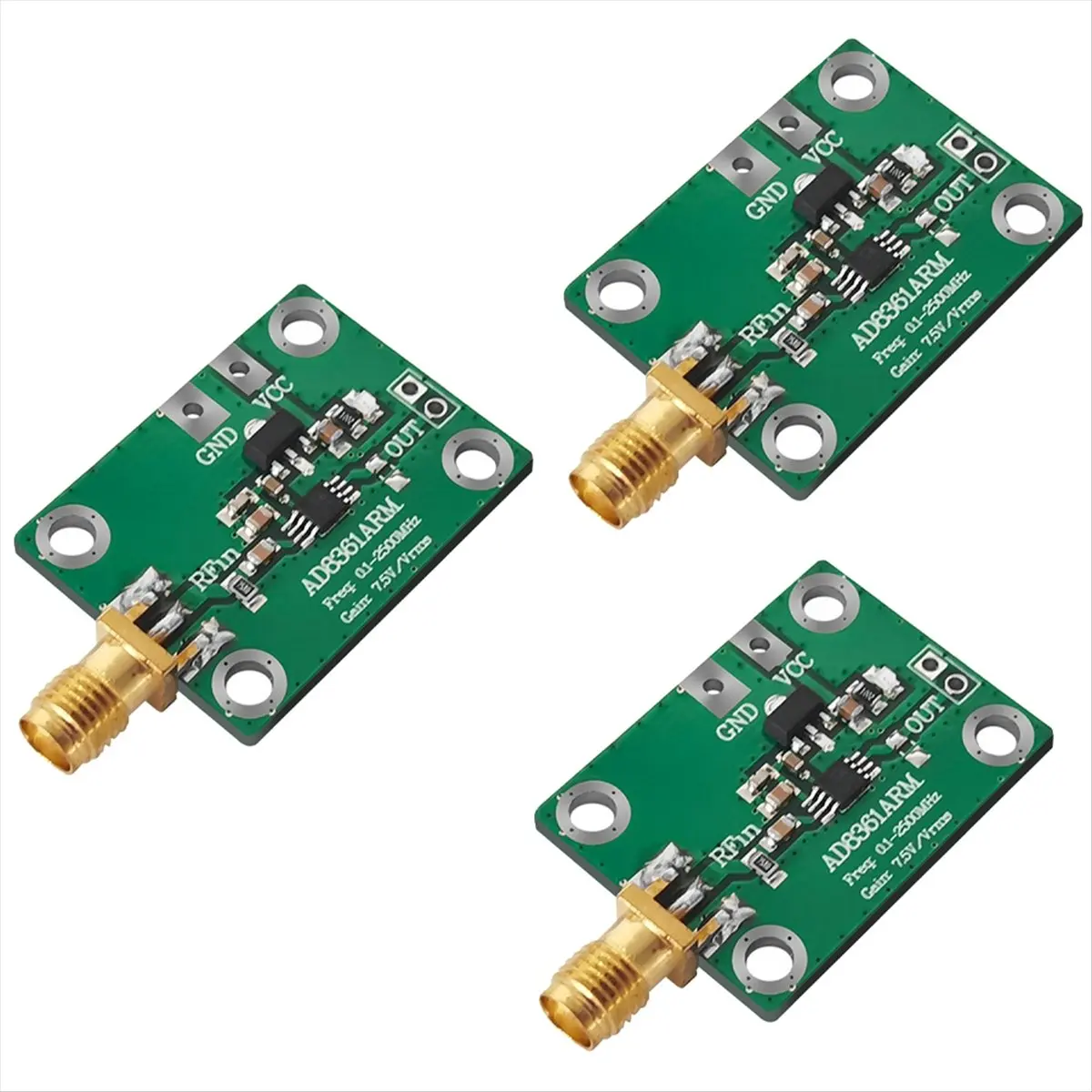 618 Mega Sale-AD8361 Power Meter True RMS Detection Module AM Detector Magnitude Detector 0.1-2.5 GHz 3 Pieces