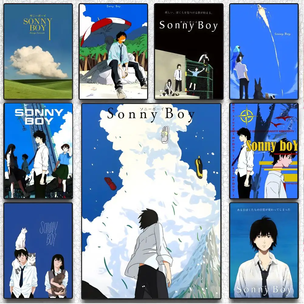 Sci-Fi Survival Anime S-Sonny Boy Poster Art Wall Decor, Indoor Outdoor for Collectors