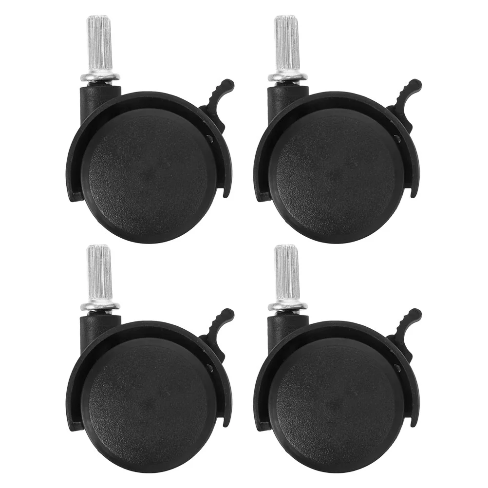

4 Pcs Truck Accessories Pulley Replacement Laundry Rack Wheels Clothes Caster Heavy Cart for Black Furniture Casters