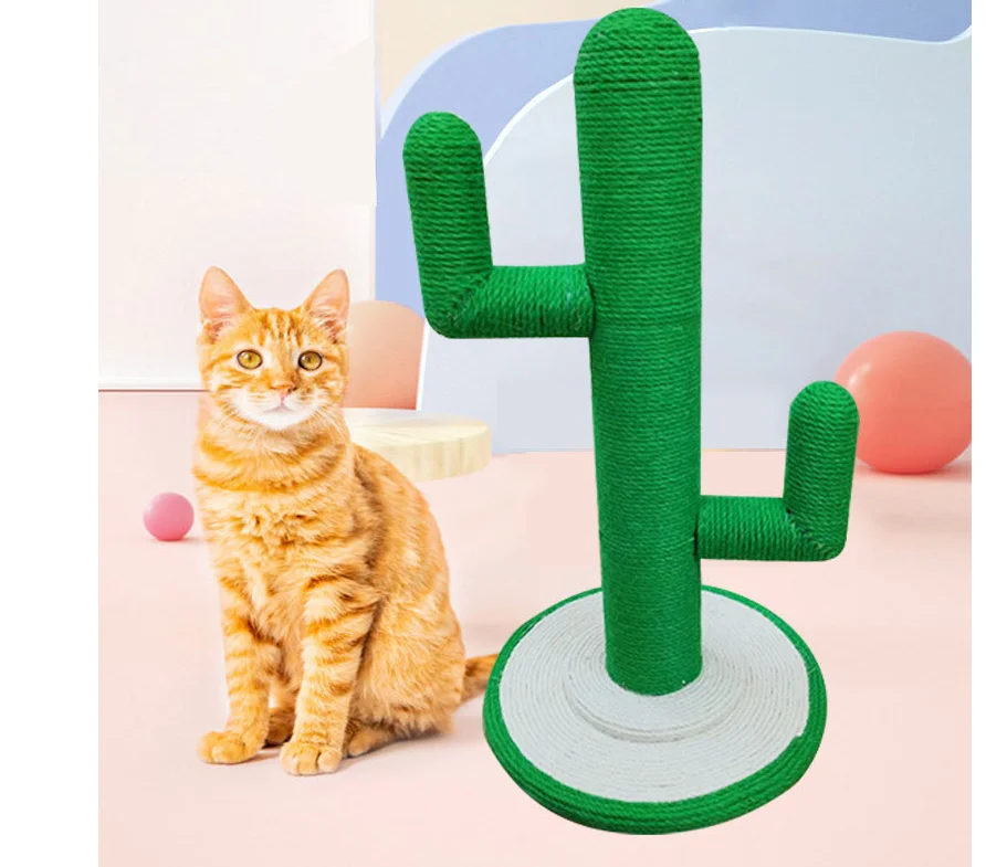 

Eco-Friendly Hemp Roped Pet Climb Structure with Paw Shape Design