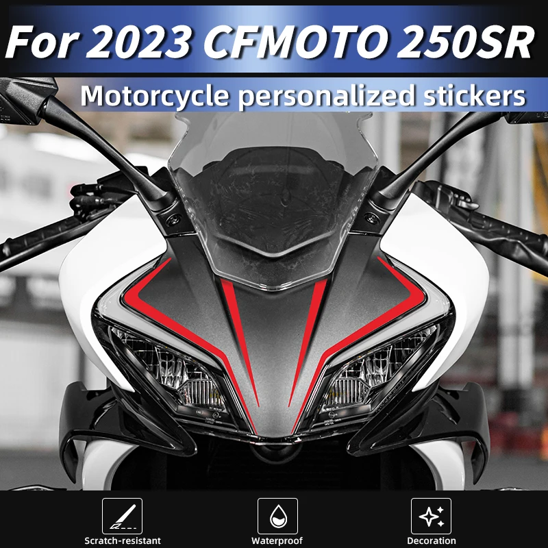 

For CFMOTO 250SR 2023 Model Head Section Custom Graphics 3M Adhesive Waterproof UV-Resistant Artistic Stickers