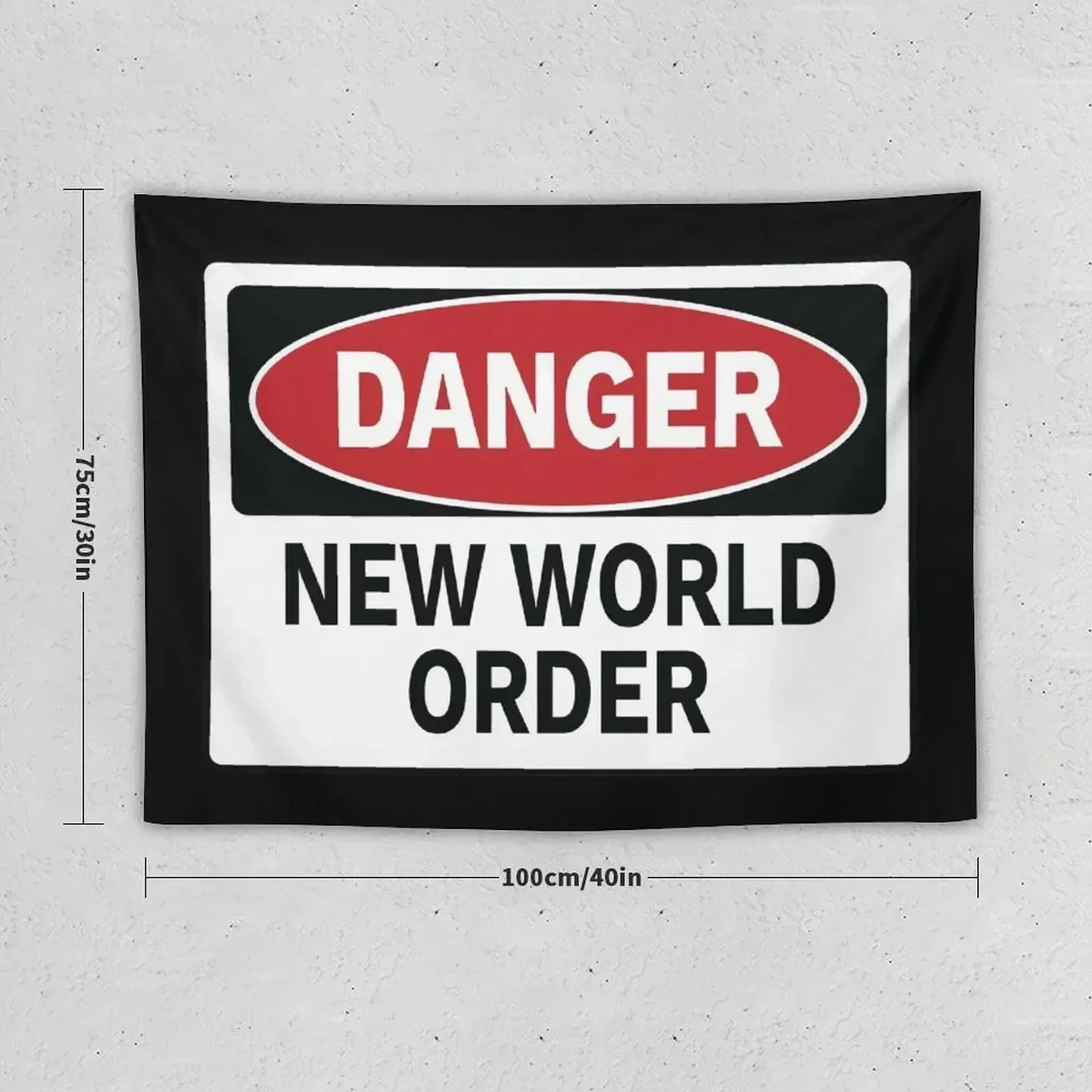 Danger - New World Order Tapestry Room Decore Aesthetic Decoration For Bedroom For Bedroom Tapestry