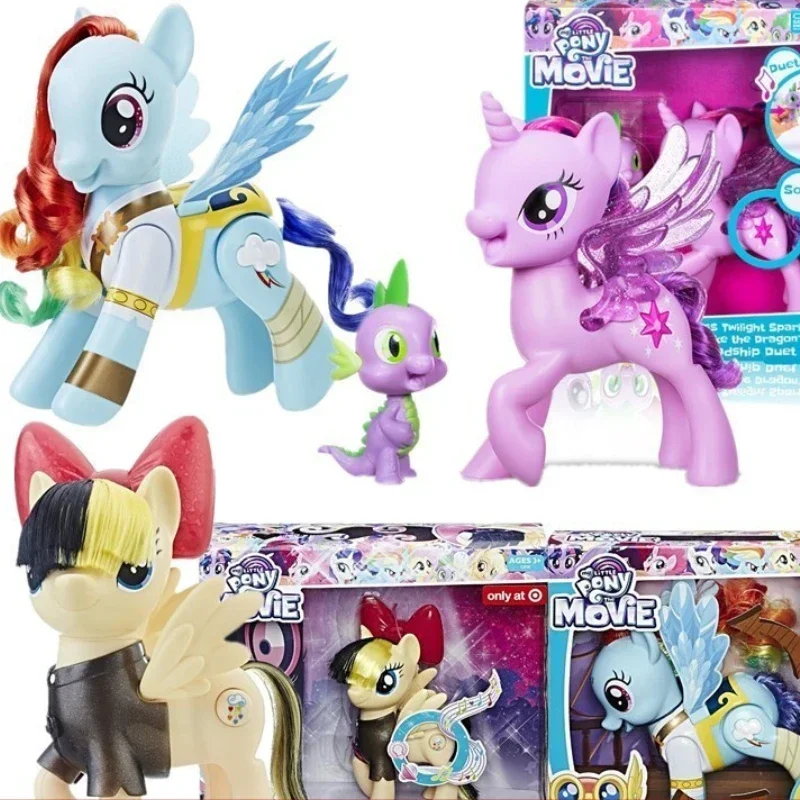 Hasbro Electric My Little Pony Music C3186 Rainbow Dash Model Girls Play House Action Figure Decoration Toy Unisex