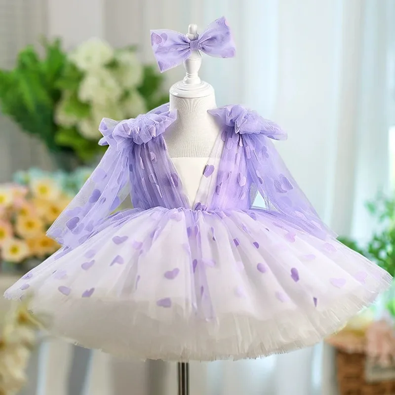 New Children's Evening Gown Host's Piano Performance Wedding Birthday Party Dresses For Girls A4890 Bridesmaid Dresses