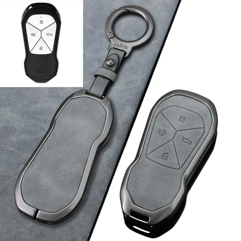 For Xiaopeng xpeng p7 p7i p5 g3 g3i g9 g6 2022-2024 Zinc Alloy Car Key Case Cover Housing Package Accessories