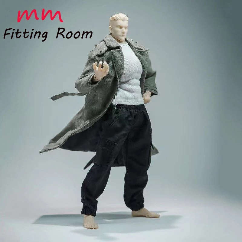 

Кукла-солдат в масштабе 1/12, свободная ветровка, черное длинное пальто, подходит для 6-дюймовых фигурок, модель тела TM01.