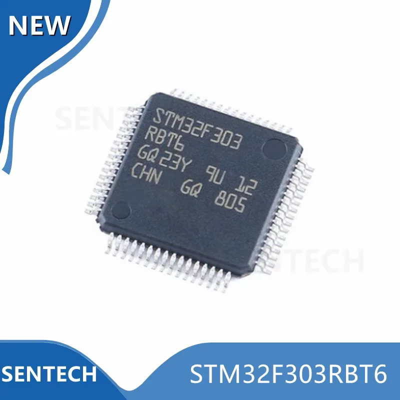 

5 шт./лот, 100% оригинальный новый STM32F303RBT6 LQFP-64 STM32F303 ARM Cortex-M4, 32-битный микроконтроллер MCU