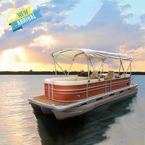 Kinocean New Arrival Pontoon Floats 25ft Double Deck Floating Docks Pontoon Best Price for Sale