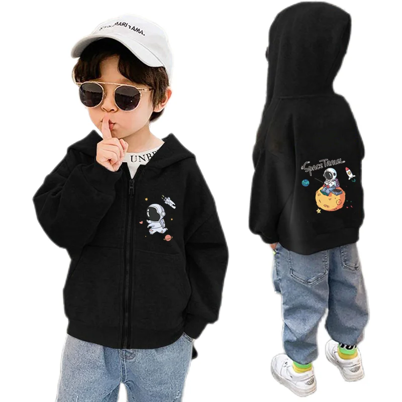 Rocket Space 2024 Kids New Fashion Jackets Hoodies Coat Boys Casual Zipper cardigan Tracksuit Hoodie Streetwear Top Clothing