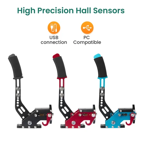 Imagen 2 del producto SIMSONN Racing Simulator Hall Freno de mano compatible con Logitech G29/G27/G25 PC USB Sensor de efecto Hall para juegos Simracing