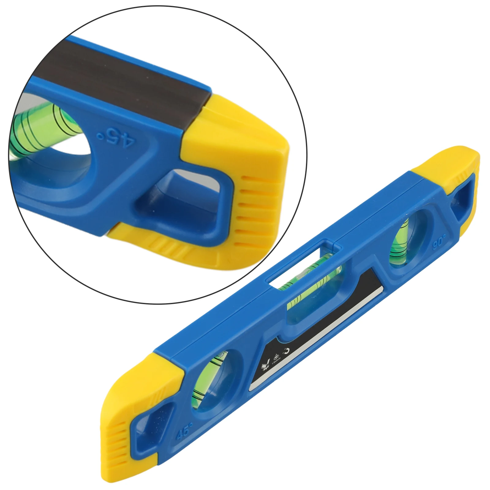 Magnetis praktis dan nyaman untuk Spirit Level 23cm dengan lubang gantung untuk solusi akses cepat dan penyimpanan