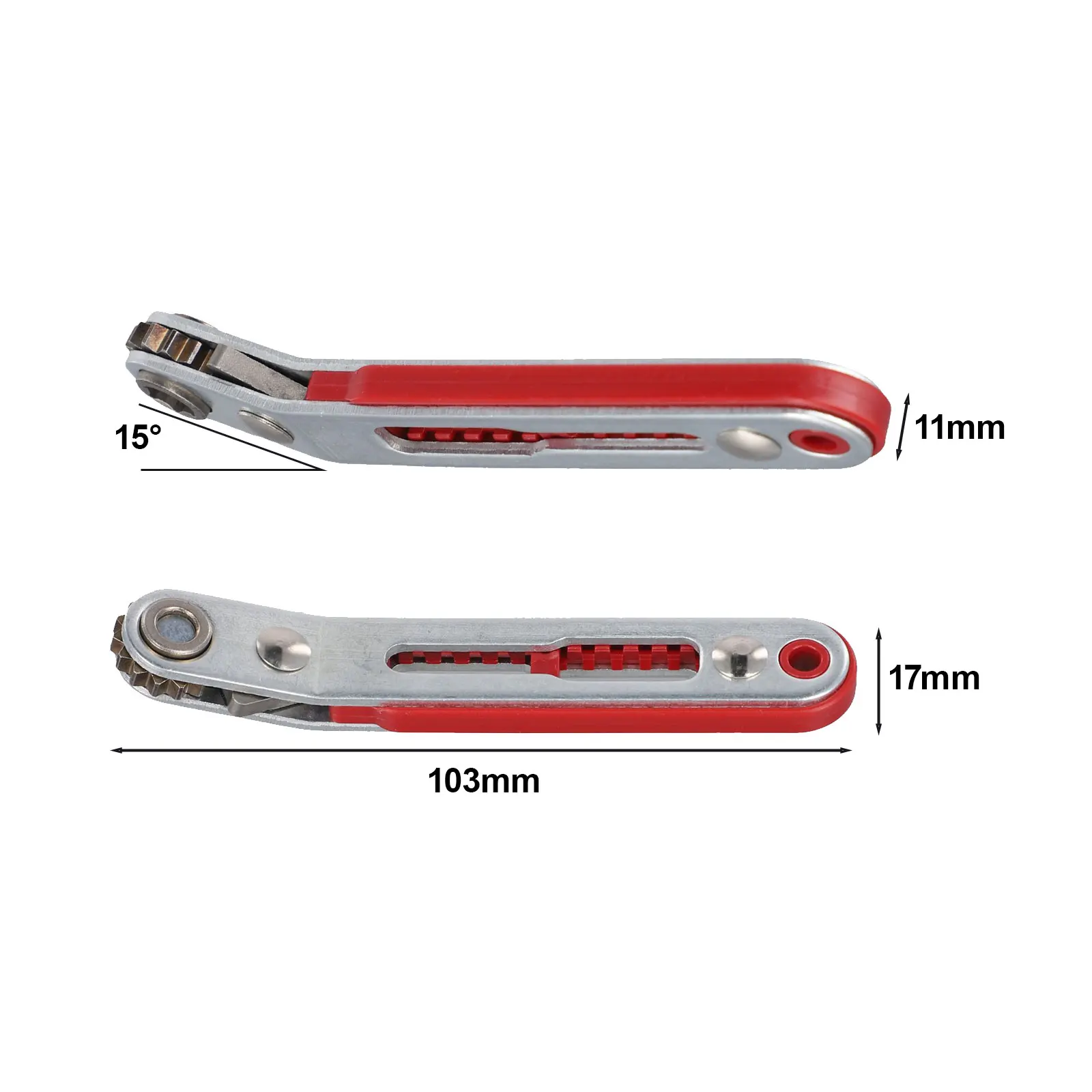 DIY Tool Multifunctional Ratchet Screwdriver Compact Ratchet Tool Easy To Operate In Narrow Spaces Keyhole Design For Workshop