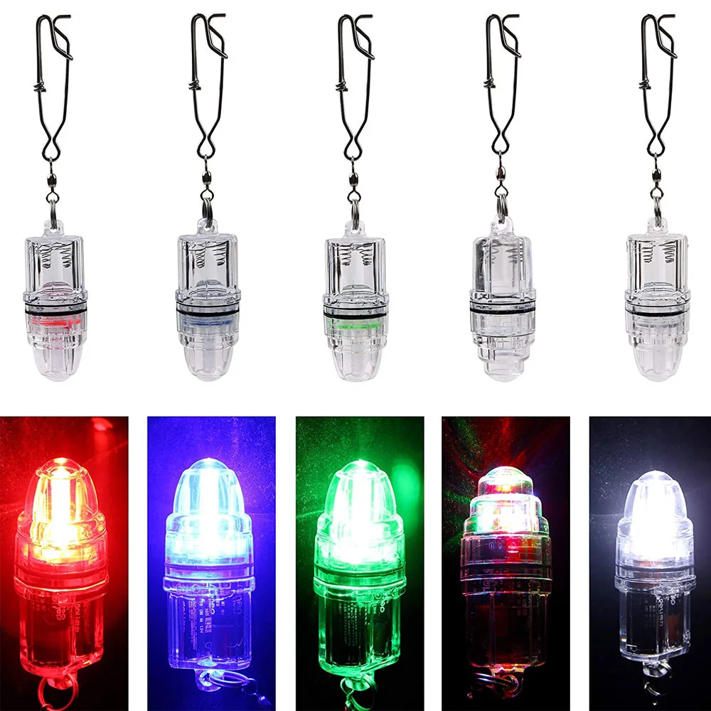 Underwater Light Fishing Lamp Deep Drop LED Fish Attracting Indicator Lure Bait Fishing Tools 2100 ft 700m Bright Fish Blinking