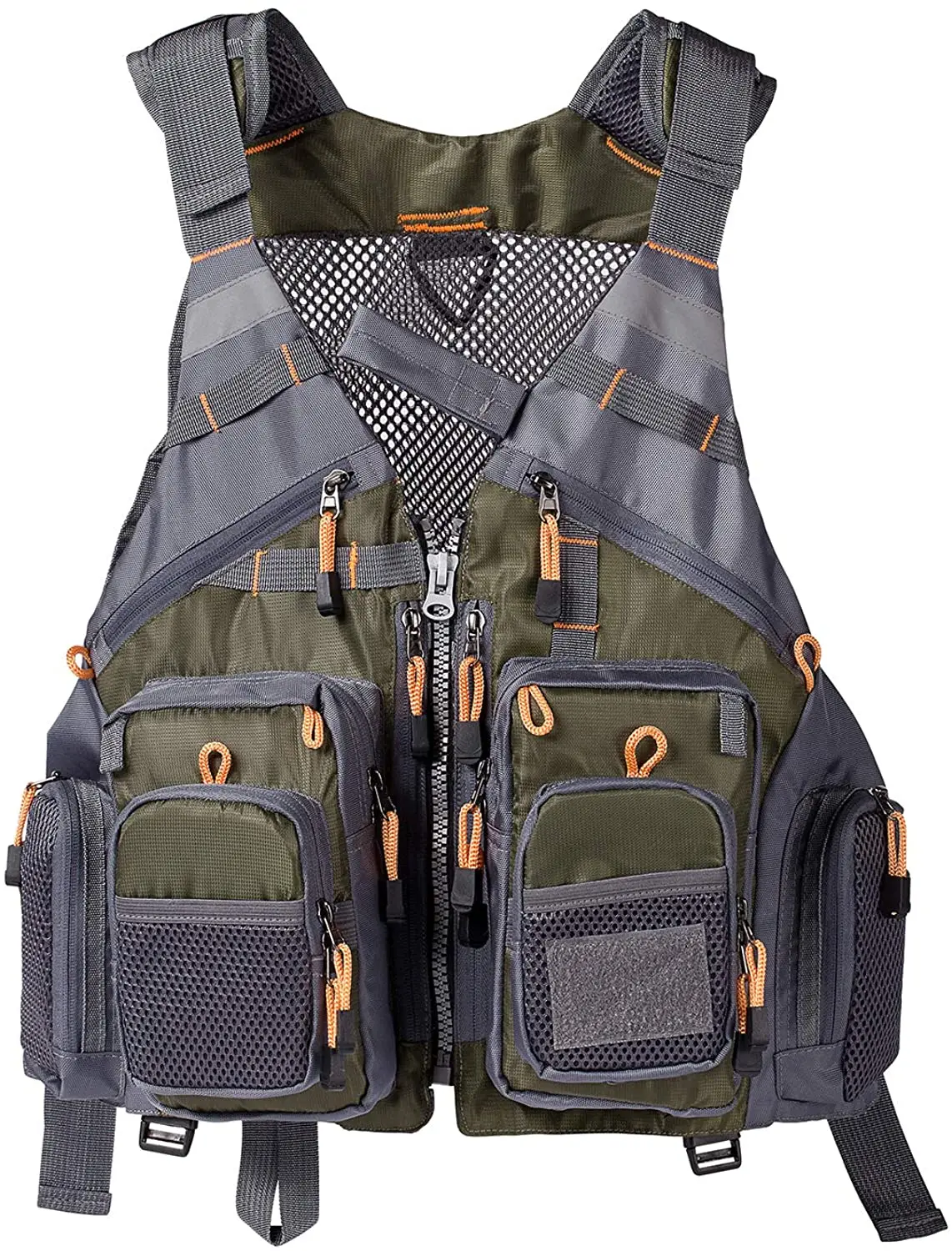 Lightbare Breathable Fishing Vest Sports Adjustable Outdoor Swim Vest Fishing Tackle