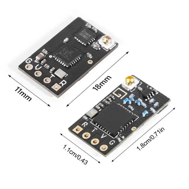 Receptor de doble banda ELRS 915MHz/2,4G RX Firmware 3,3.0 incorporado Baja latencia Largo alcance Alta actualización para volos de drones RC FPV