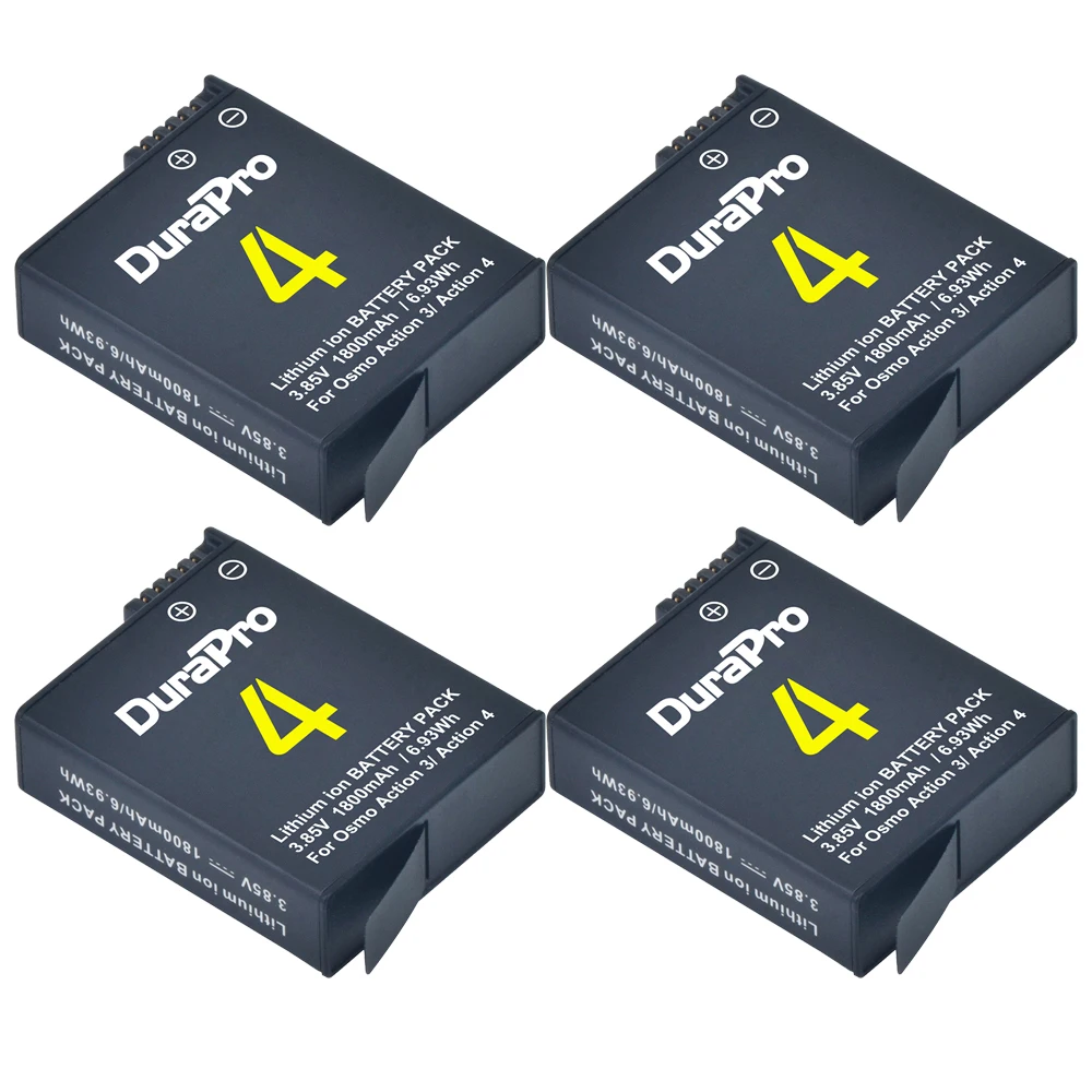 

1800mah Battery Bateria for DJI Osmo Action 4 / 3 Batteries Sports Camera Accessories for DJI Osmo Action 3 4 Camera