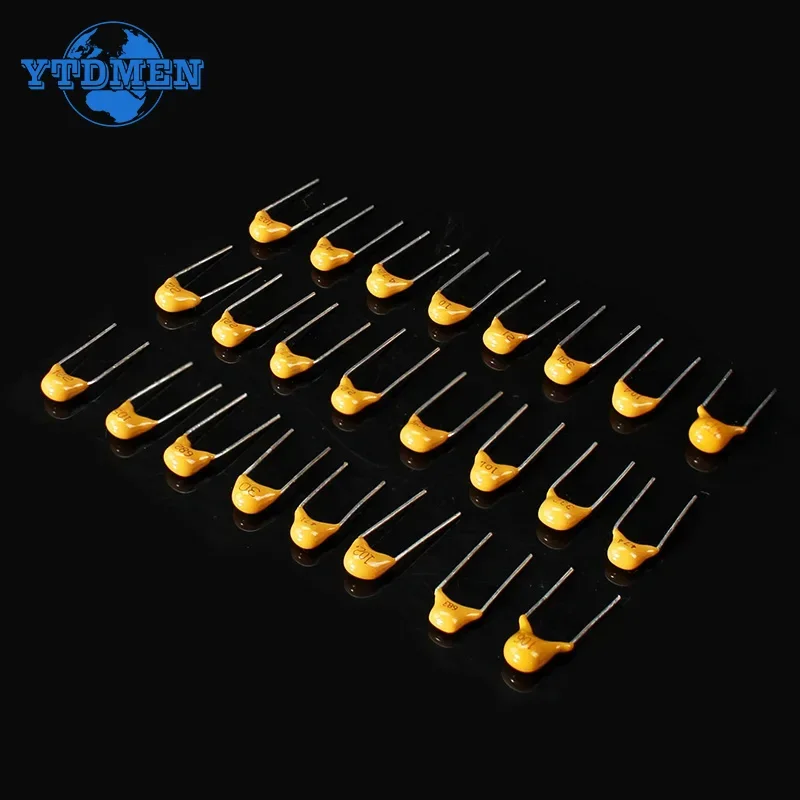 480pcs 24 유형 모놀리식 세라믹 커패시터 50V 10pF-10uF 세라믹 커패시터 모듬 키트 전자 커패시터 세트