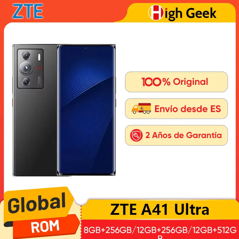 Global ROM ZTE A41 Ultra 5G Smartphone Snapdragon 8 Gen 1 6.7'' 144Hz OLED Display 64MP Main Camera 5000mAh Battery 66W Charging