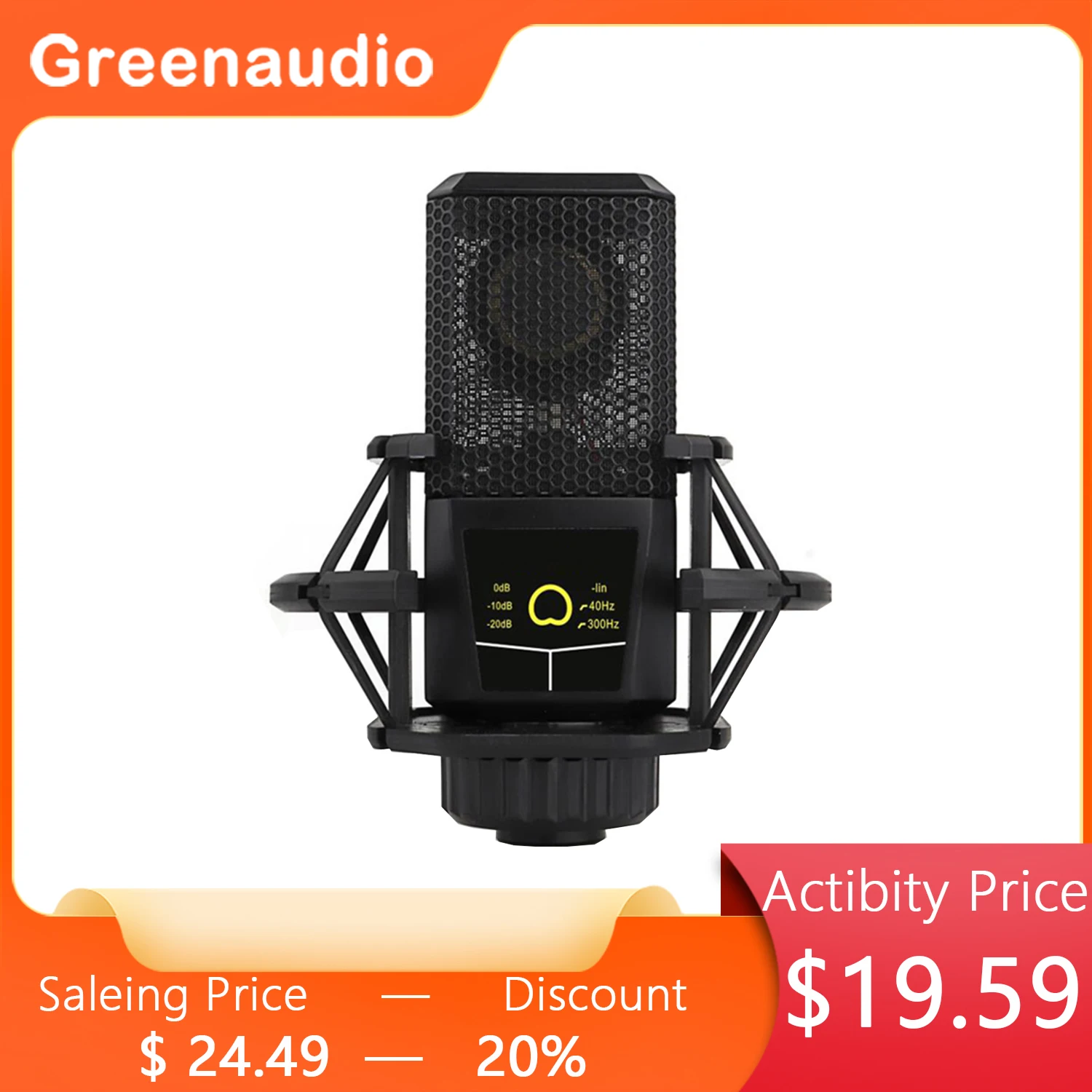 

GAM-240 Unidirectional Condenser Mic Sound Recording Dynamic Capacitor Studio Microphone