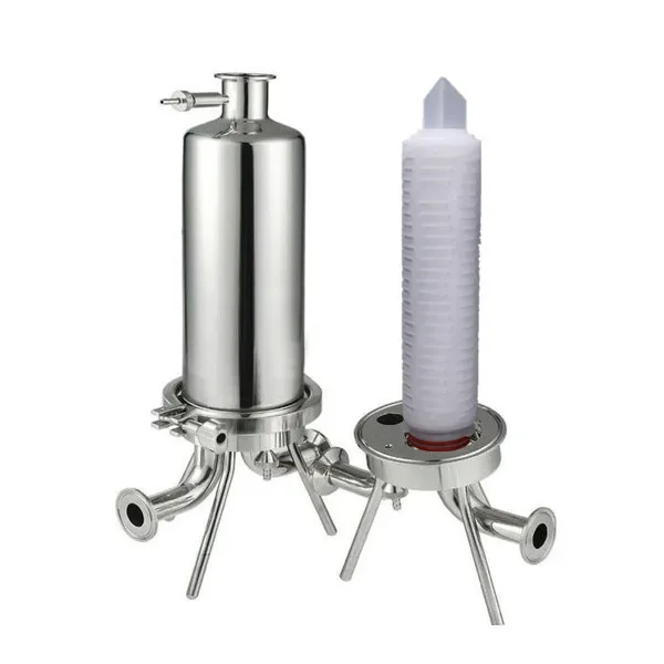 [TS Filter] 40 Inch Code 7 Stainless Steel 316L Single Round Cartridge Filter Housing for Industrial Distilled Alcohol System