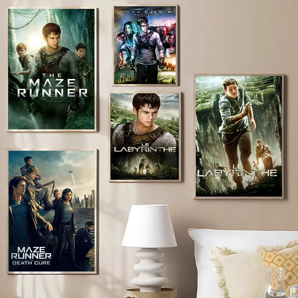 The Maze Runner Vintage Posters Sticky Vintage Room Home Bar Cafe Decor Kawaii Room Decor