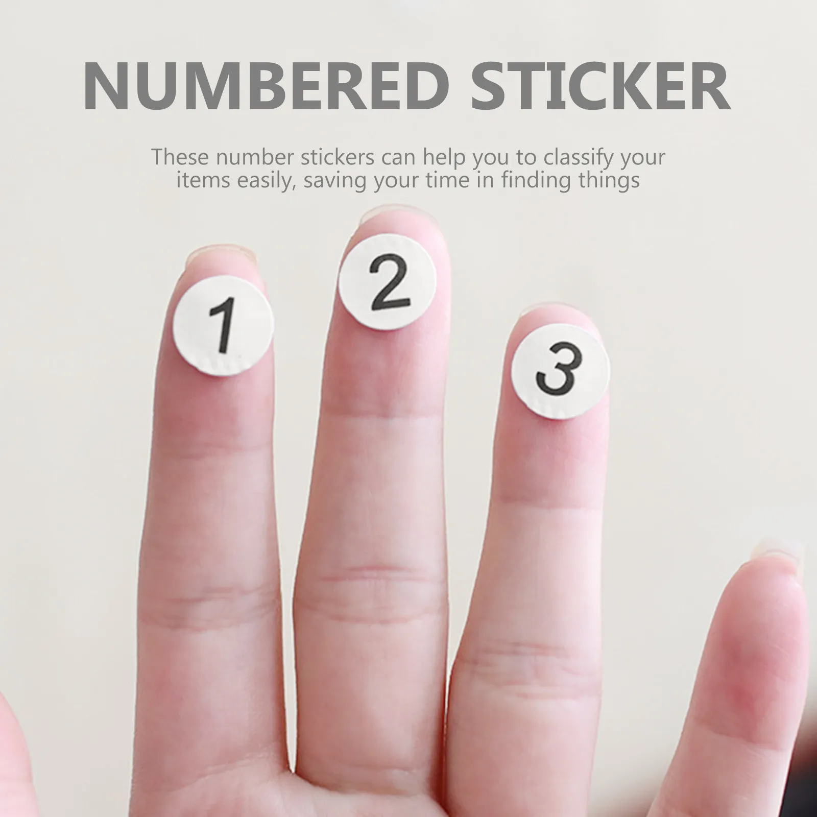

15 Sheets Multipurpose Round Number Stickers 1-100 Self-Adhesive Classification Labels for Organizing Home Kitchen Office