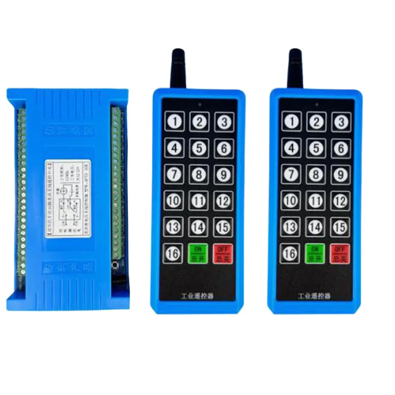 

2000m DC12V 24V 16CH 433MHz Relay RF Bidirectional Wireless Remote Control Switch For Motor,Electric door,window, gate, Elevator