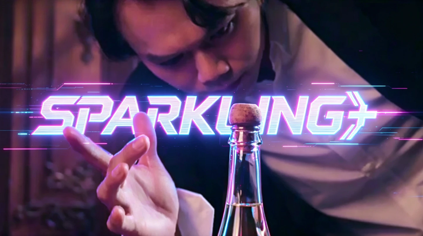 

Original SPARKLING＋ by James Wang The Ultimate Self-Opening Champagne Magic Tricks Magie Magicians Props Illusions Gimmicks