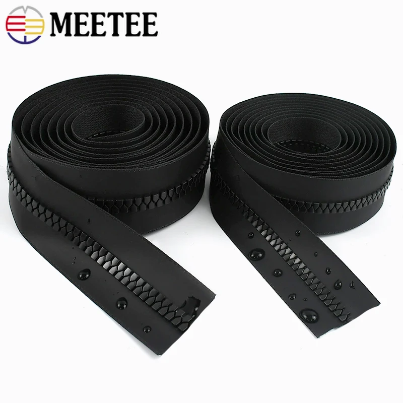 

1-5Meters Meetee 5#8# Waterproof Resin Zipper Tape Garment Bags Auto Lock Zippers DIY Zips Repair Kit Clothes Sewing Accessories