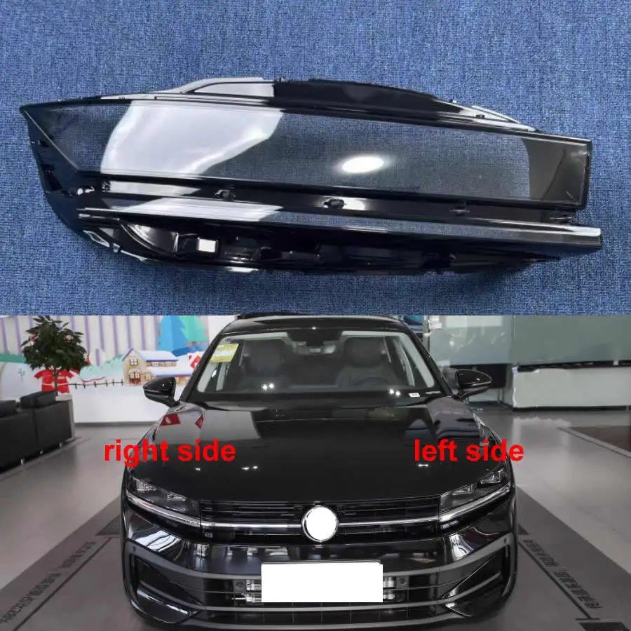 Für Volkswagen VW Magotan 2024 Scheinwerfergehäuse für Basisausstattung, Transparente Lampenschirmabdeckung, Plexiglas-Linse