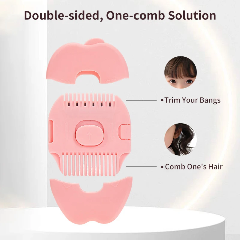 2 In1 Baby Hair Clippers Comb Multi-Functional Trim Bangs And Comb Split Ends Cutter For Children's Hair Haircutting Tools