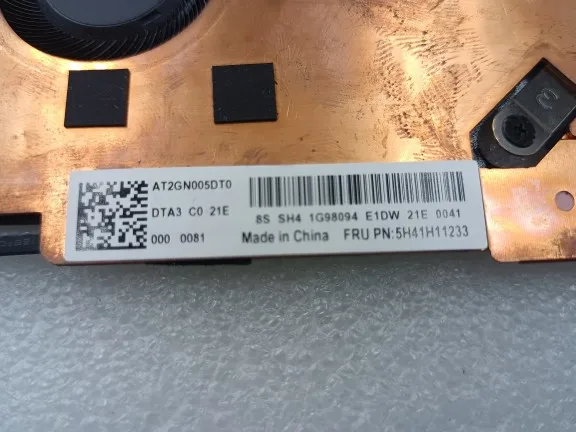 لمروحة Thinkpad Z13 GEN1، مبدد حراري، وحدة تبريد 5H41H11233