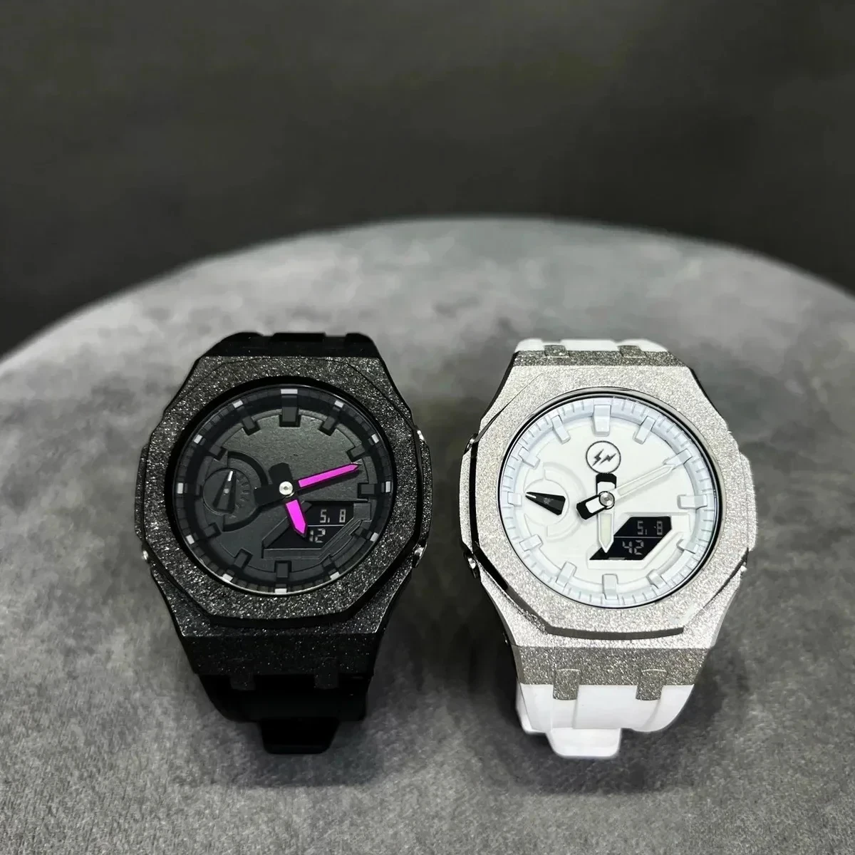 Gen4 Mod Kit for Casioak GA2100 GMAS2100 Modification Kit Bezel Emery Frosted Case Rubber Band for GA-2110 GAB2100 Metal Bezel