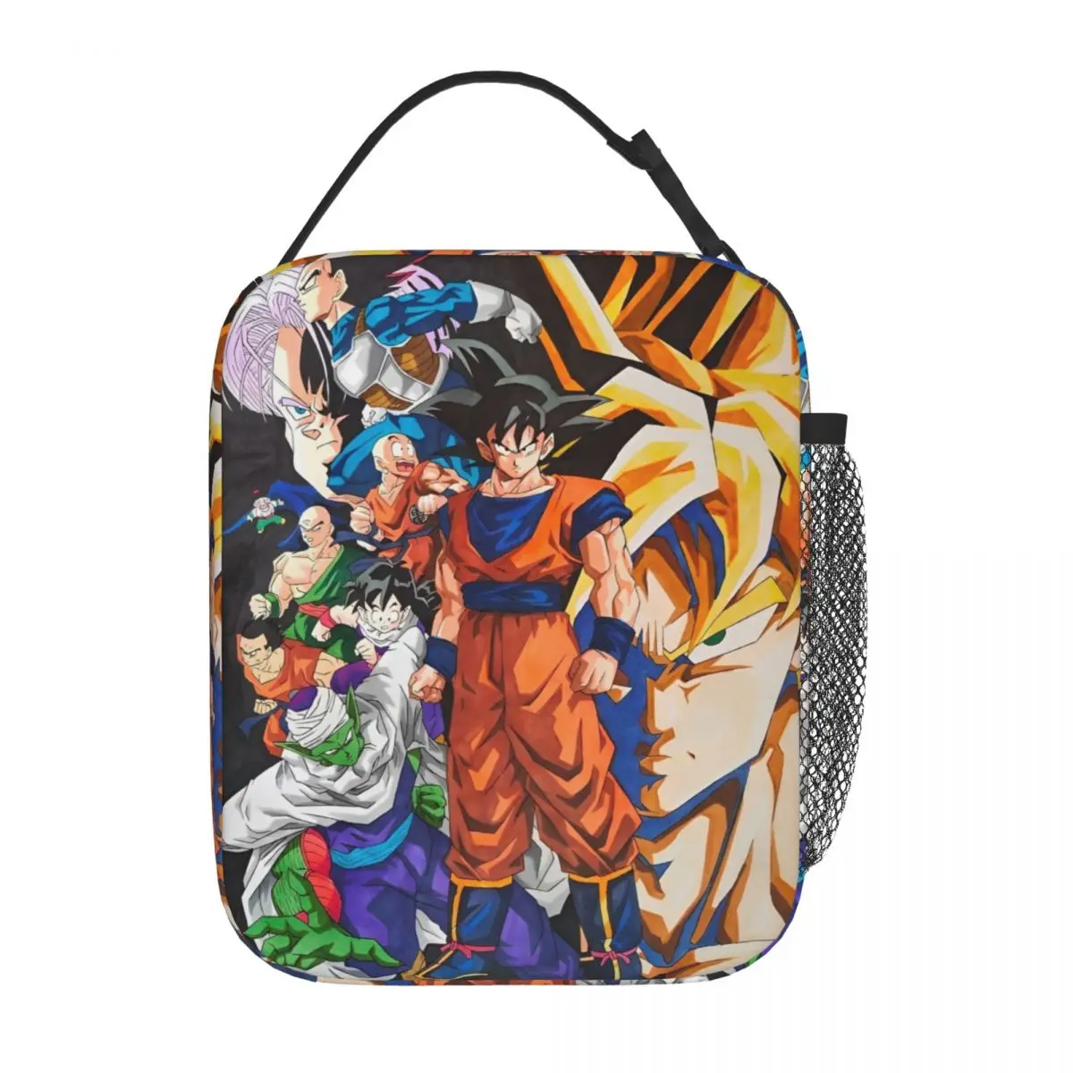 Anime Dragon Ball Z Son Goku Insulated Lunch Bag Cooler Bag  Lunch Container Large Tote Lunch Box Men Women Work Outdoor