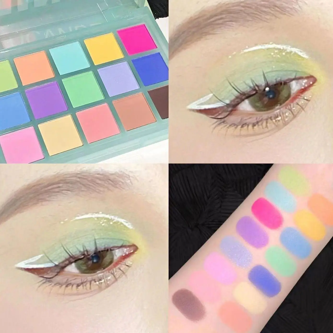 15 Colors Macaron Eyeshadow Palette Color Matte Makeup Smoky Eyeshadow Palette Sheer Color Longlasting Waterproof Wholesale Make