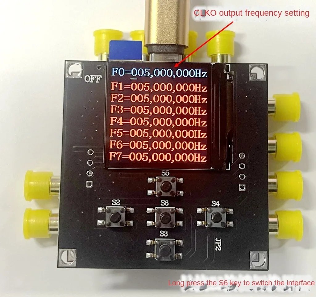 

WYDZ-5351B Clock Generator Module Si5351B 8-channel Clock Source