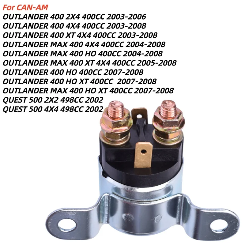 Starter Relay For CAN-AM OUTLANDER MAX 400 2X4 XT 4X4 HO 400CC 2003 2004 2005 2006 2007 2008 QUEST 500 2X2 4X4 498CC 2002