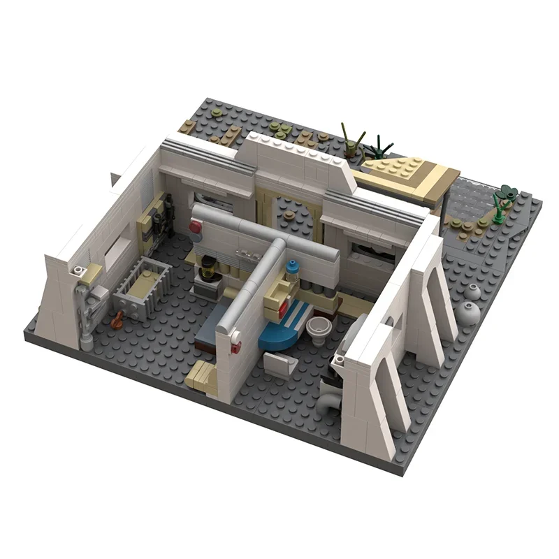 شعبية ستار فيلم نموذج Moc اللبنات Homestead نموذج التكنولوجيا الطوب DIY بها بنفسك الشهيرة Sence الجمعية عطلة لعبة الهدايا