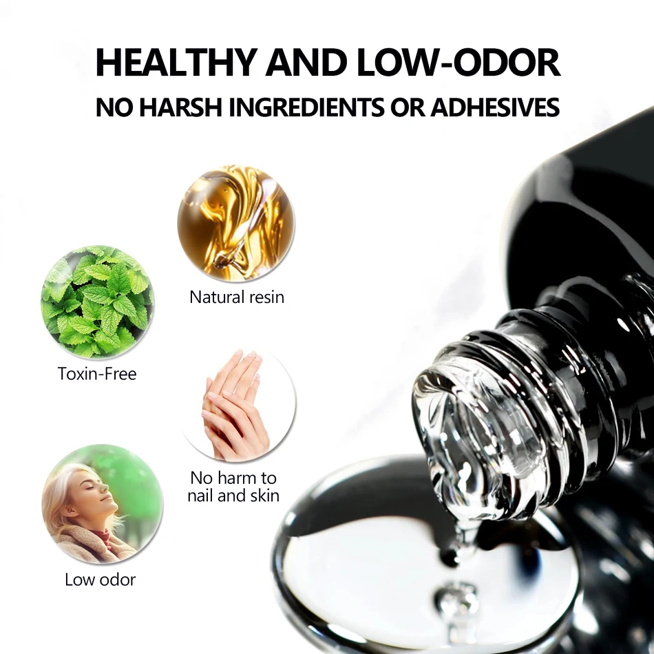 CHUNSHU Titanium Hardener Top Coat No Wipe 15ML Reinforce Long Lasting Super Shiny Diamond Semi Permanent Finish Layer UV Gel