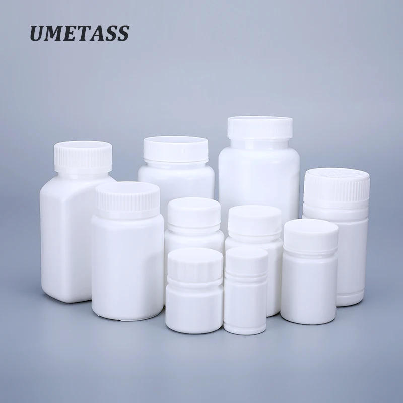 20PCS Empty Big Mouth 150ML Medicine Bottle with Lid Food Grade HDPE Plastic Container for Pill Capsule Tablet Refillable Bottle