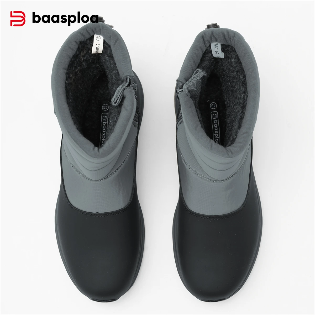 Baasploa-男性用防水スノーブーツ,滑り止め,耐摩耗性のウォーキングシューズ,厚手のぬいぐるみ,暖かい,カジュアル,男性のファッション,冬,新品