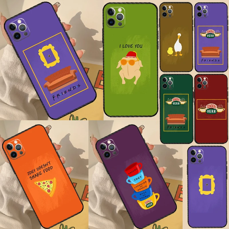 Amici TV Cassa Del Telefono Per Samsung Galaxy S23 Ultra S20 S21 S22 S24 S25 S9 S10 Plus S24 FE Della Copertura Posteriore